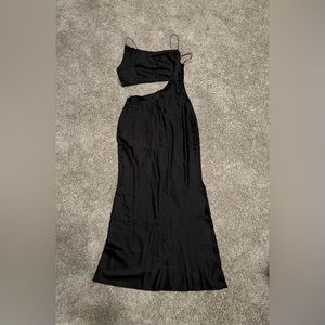 Black Satin Dress